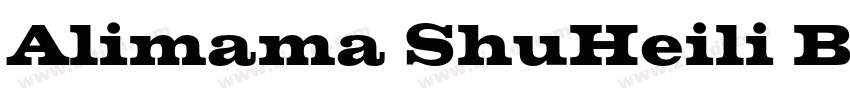 Alimama ShuHeili Bol字体转换